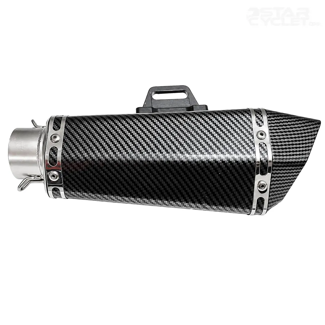 خرید اگزوز 6گوش سایلنسردار آکراپوویچ مدل BLACK CARBON بست دار