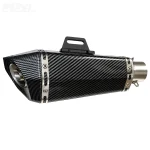 اگزوز 6گوش سایلنسردار آکراپوویچ مدل BLACK CARBON بست دار