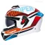 خرید کلاه کاسکت فک متحرک استادز مدل TROOPER D1 MATT WHITE RED BLUE