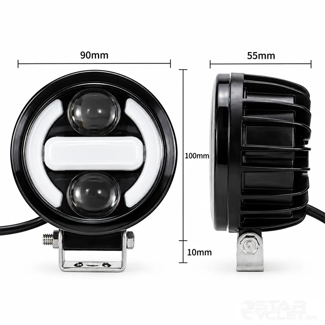 عکس پروژکتور 2لنز گرد نئون دار STCO مدل XYU-2505