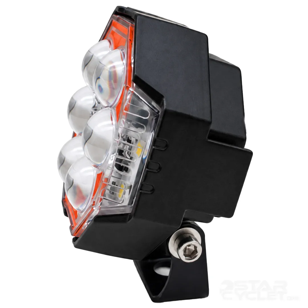 قیمت پروژکتور 6لنز P.S.T.C مدل FOGLAMP XYU-066 BLACK ORANGE