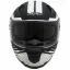 عکس کلاه کاسکت فک متحرک DA1 مدل 105MATT BLACK GRAPHIC WHITE