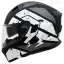 قیمت کلاه کاسکت فک متحرک DA1 مدل 106MATT BLACK GRAPHIC WHITE