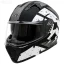 کلاه کاسکت فک متحرک DA1 مدل 106MATT BLACK GRAPHIC WHITE