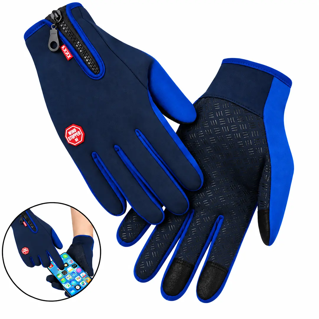 قیمت ‏دستکش زمستانی HKXY مدل WINDS STOPPER BLUE