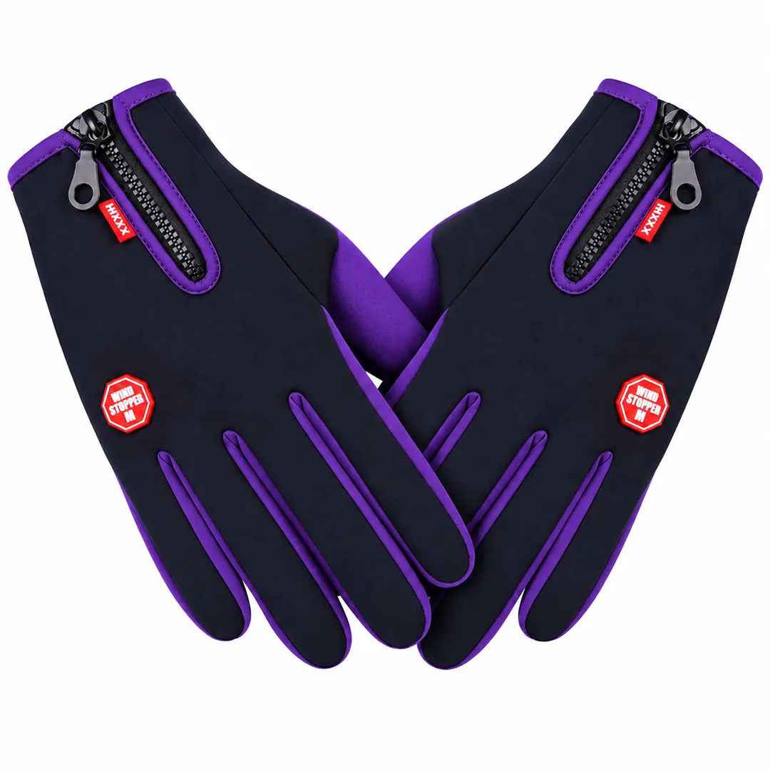 خرید ‏دستکش زمستانی HKXY مدل WINDS STOPPER PURPLE