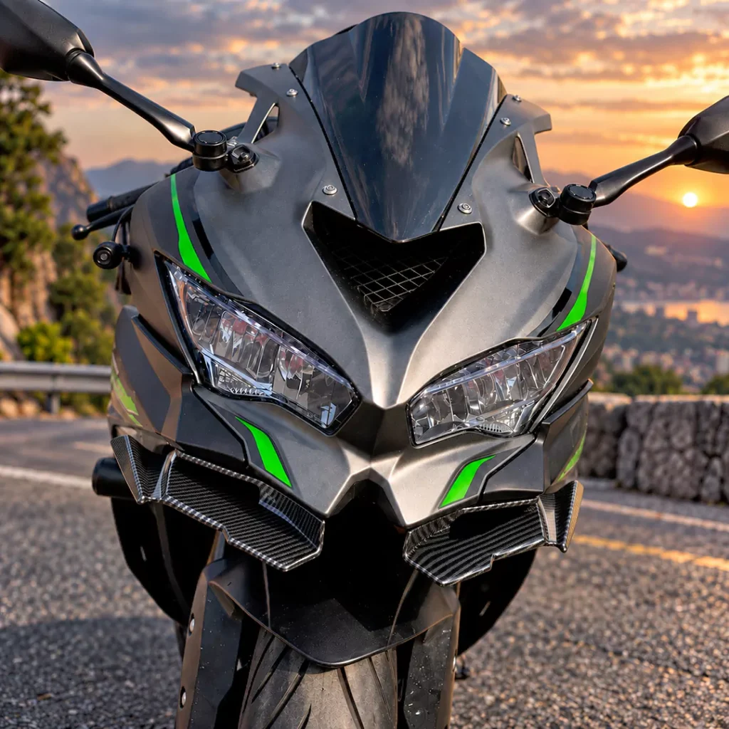عکس کایت زیر چراغ مناسب نینجا چهار سیلندر، ZX25R
