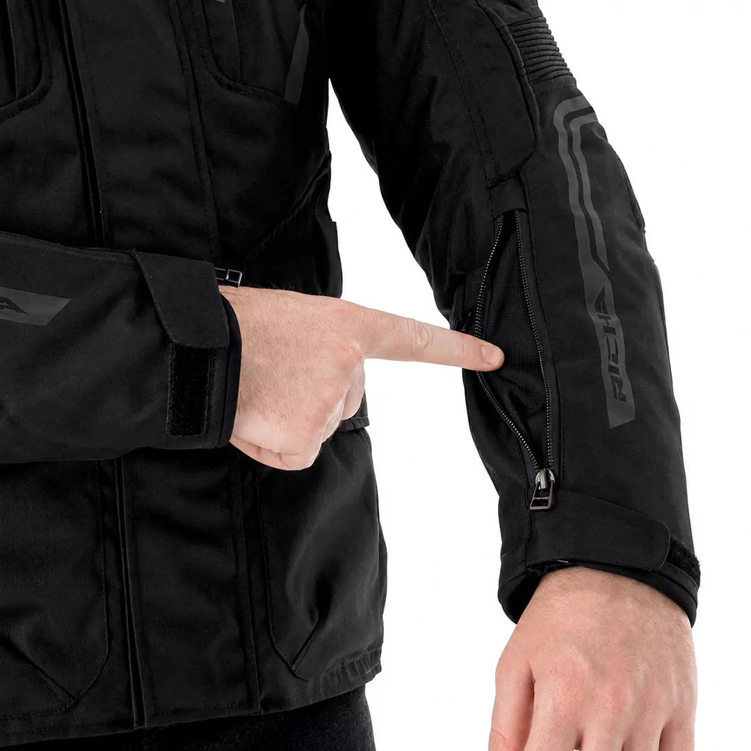 هواکش کاپشن چهارفصل ریچا مدل BLACK GRAY D30
