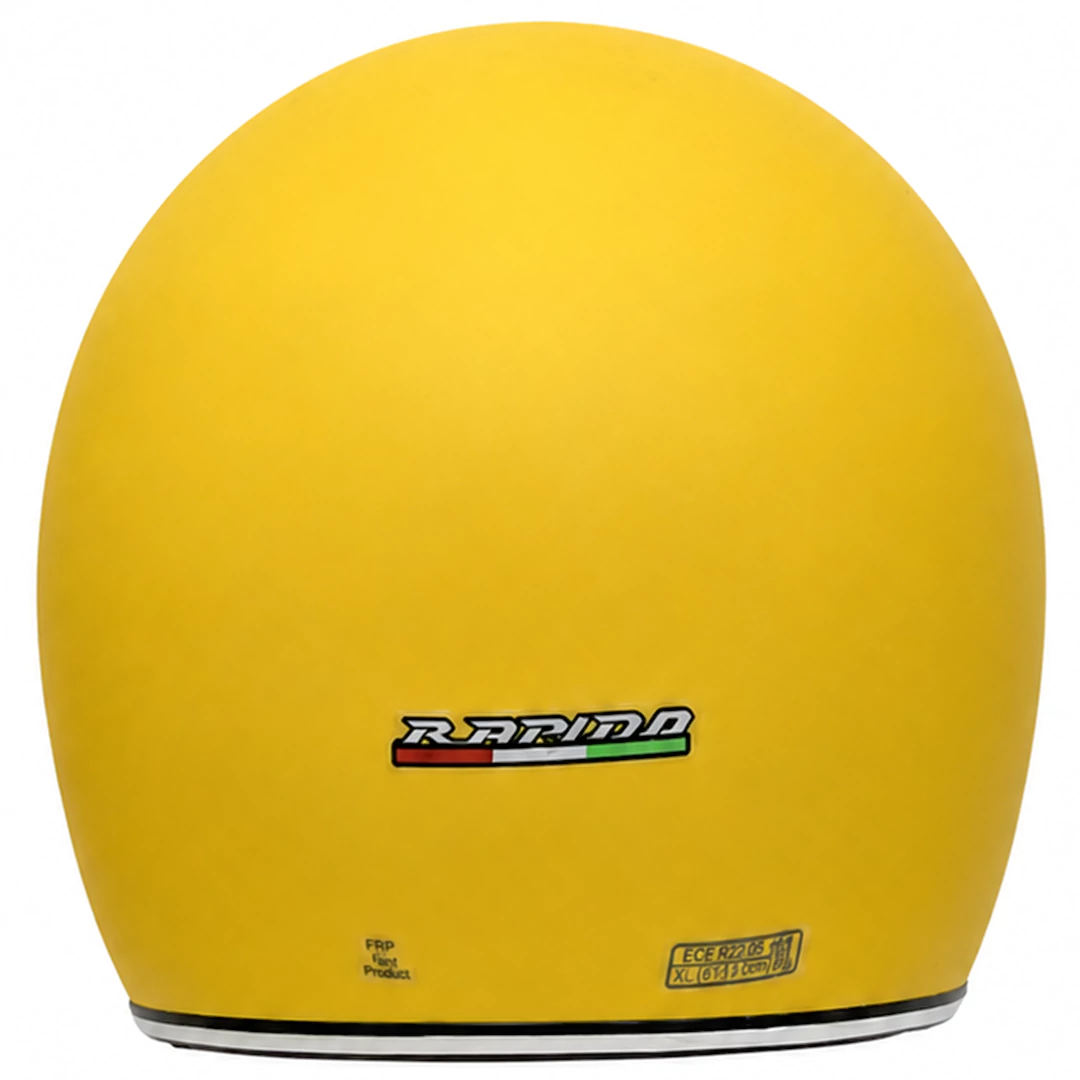 عکس کلاه کاسکت راپیدو مدل 859 وسپایی MATT YELLOW