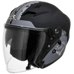 کلاه کاسکت بدون فک راپیدو مدل 878 MATTE BLACK GRAY ARMY