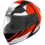 کلاه کاسکت فک متحرک راپیدو مدل 950MATT BLACK WHITE ORANGE