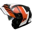 قیمت کلاه کاسکت فک متحرک راپیدو مدل 950MATT BLACK WHITE ORANGE