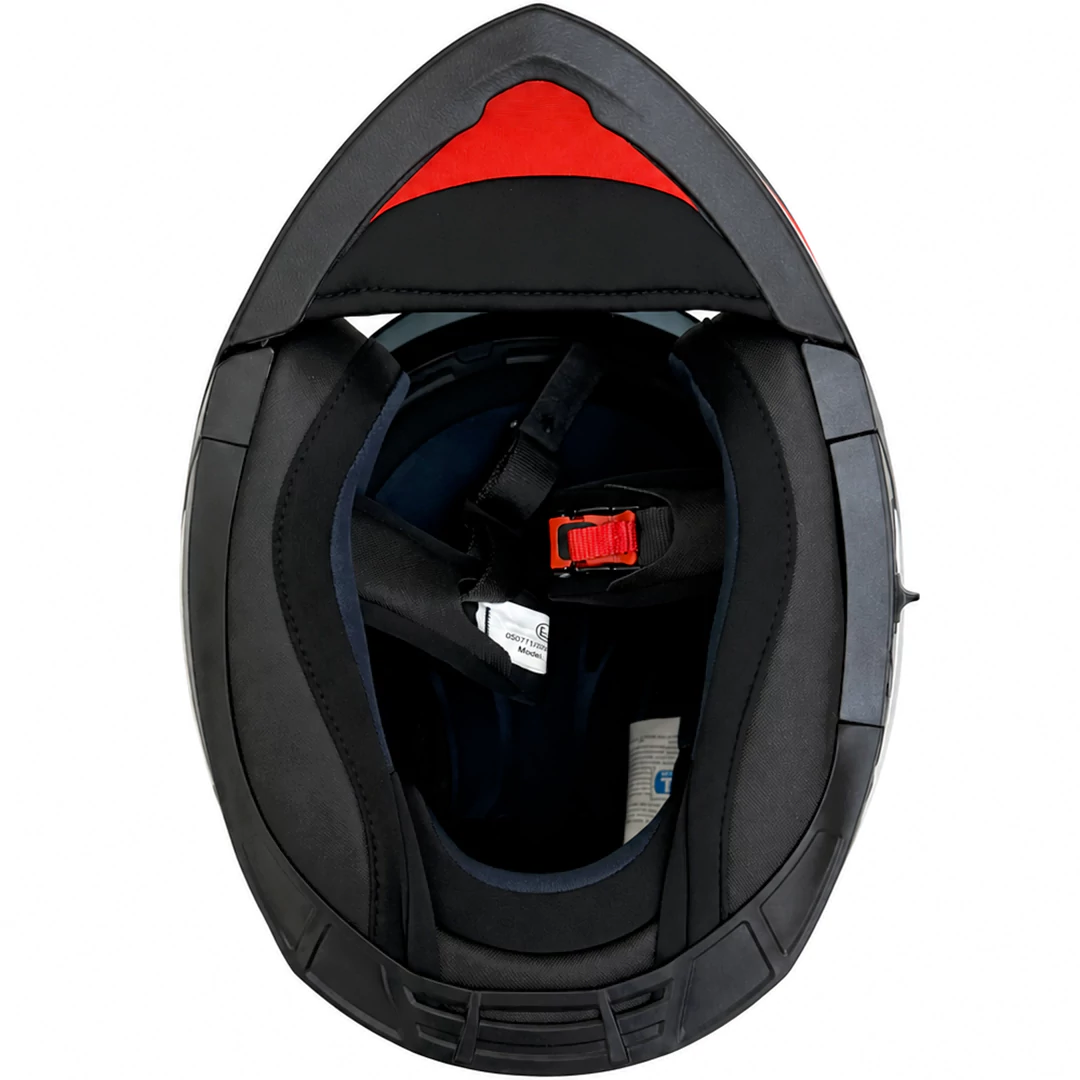 خرید کلاه کاسکت فک متحرک راپیدو مدل 950MATT BLACK WHITE ORANGE با قیمت مناسب