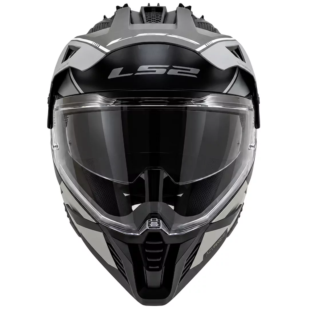 خرید کلاه کاسکت ال اس تو مدل اندرو PIONEER II MATT BLACK GRAY MX702 از نمایندگی