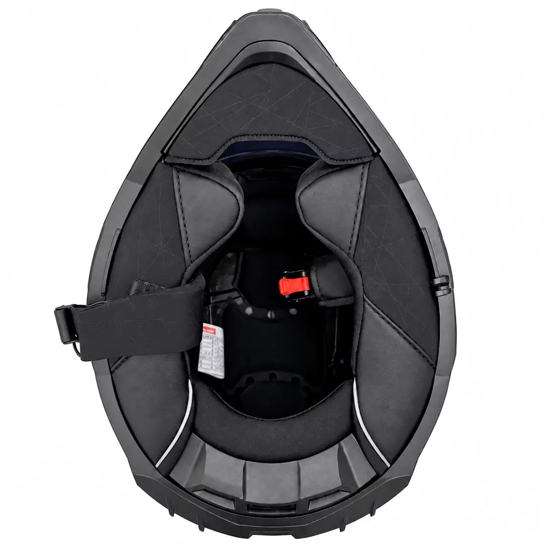 تودوزی کلاه کاسکت ال اس تو مدل اندرو PIONEER II MATT BLACK GRAY MX702