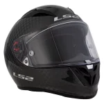کلاه کاسکت فول متحرک ال اس 2 مدل MATT BLACK GRAY 394 فیبر کربن
