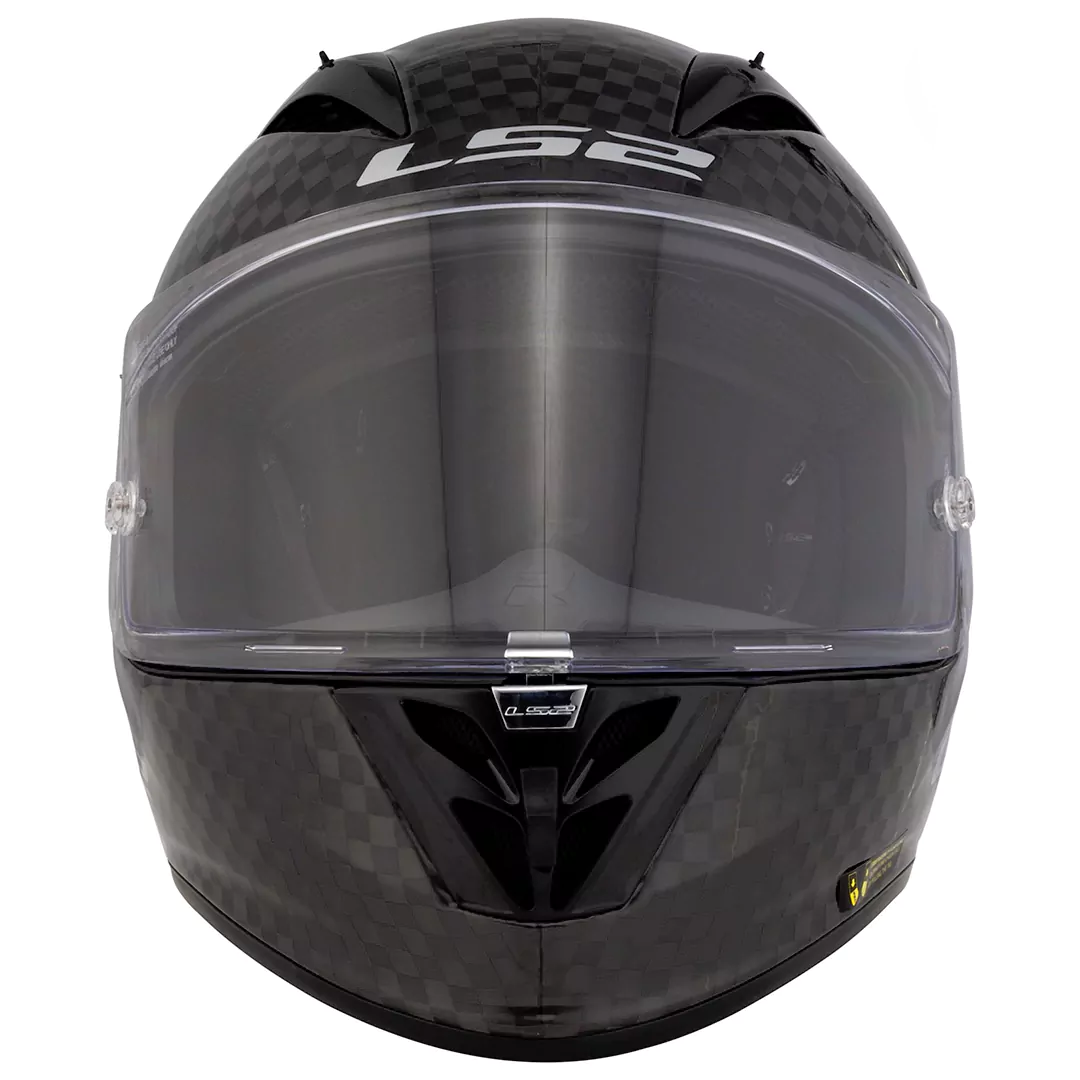 خرید کلاه کاسکت فول متحرک ال اس 2 مدل MATT BLACK GRAY 394 فیبر کربن