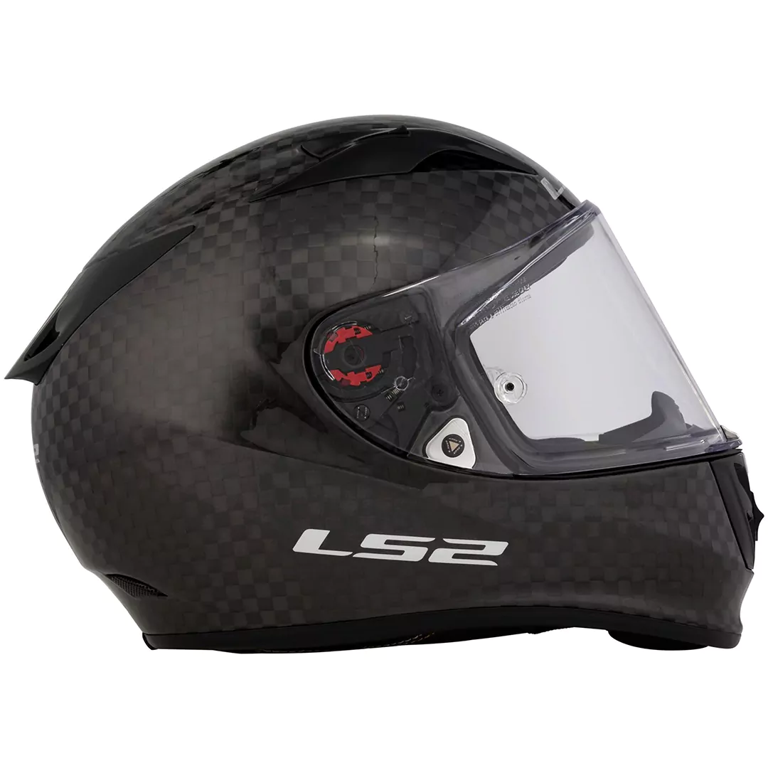 قیمت کلاه کاسکت فول متحرک ال اس 2 مدل MATT BLACK GRAY 394 فیبر کربن