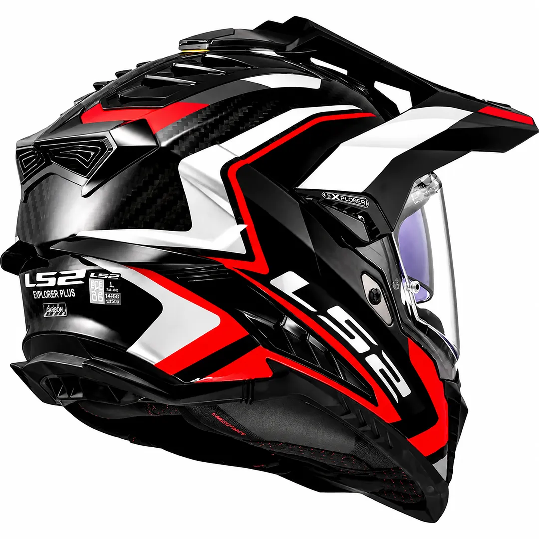 قیمت کلاه کاسکت ال اس تو مدل اندرو EXPLORER BLACK GRAY RED MX701