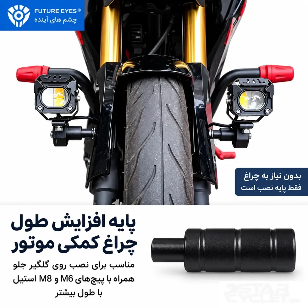 خرید براکت پایه پرژکتور XMAX مناسب برای نصب گلگیر جلو از نمایندگی