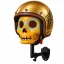 خرید استند کلاه کاسکت موتوزوم مدل Orange Mini Skull