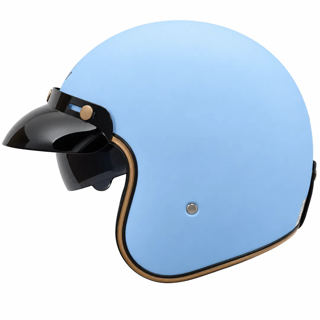 خرید کلاه کاسکت وسپایی دی ای وان مدل 404MATT BLUE