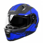 کلاه کاسکت فک متحرک DA1 مدل 105MATT BLACK GRAPHIC BLUE