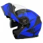 عکس کلاه کاسکت فک متحرک DA1 مدل 105MATT BLACK GRAPHIC BLUE