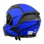 قیمت کلاه کاسکت فک متحرک DA1 مدل 105MATT BLACK GRAPHIC BLUE