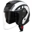 کلاه کاسکت بدون فک DA1 مدل 405MATT BLACK GERAPHIC SILVER
