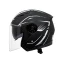 خرید کلاه کاسکت بدون فک DA1 مدل 402MATT BLACK GRAPHIC SILVER