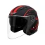 کلاه کاسکت بدون فک DA1 مدل 402MATT BLACK GRAPHIC RED
