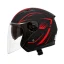 خرید کلاه کاسکت بدون فک DA1 مدل 402MATT BLACK GERAPHIC RED
