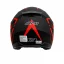 عکس کلاه کاسکت بدون فک DA1 مدل 402MATT BLACK GERAPHIC RED