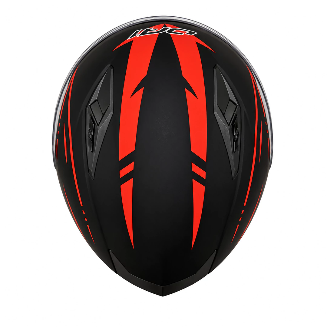 خرید کلاه کاسکت بدون فک DA1 مدل 402MATT BLACK GERAPHIC RED از نمایندگی