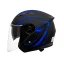 خرید کلاه کاسکت بدون فک DA1 مدل 402MATT BLACK GERAPHIC BLUE