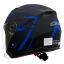 قیمت کلاه کاسکت بدون فک DA1 مدل 402MATT BLACK GERAPHIC BLUE