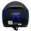 عکس کلاه کاسکت بدون فک DA1 مدل 402MATT BLACK GERAPHIC BLUE