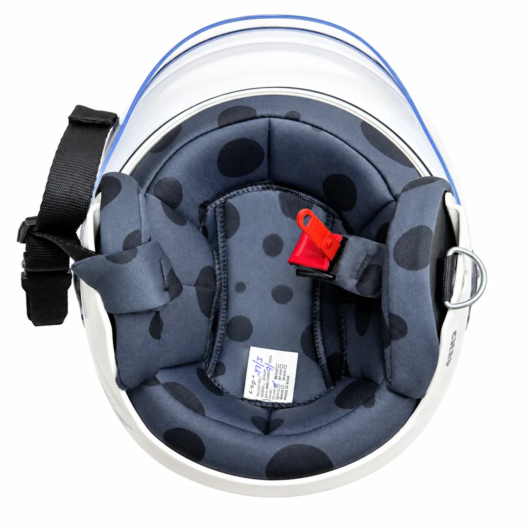 خرید کلاه کاسکت وگا مدل وسپایی بچه گانه WHITE BLUE SHARK با قیمت مناسب