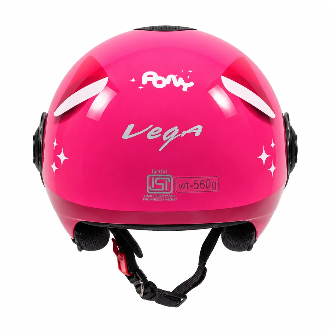 خرید کلاه کاسکت وگا مدل وسپایی بچه گانه PINK PONY از نمایندگی