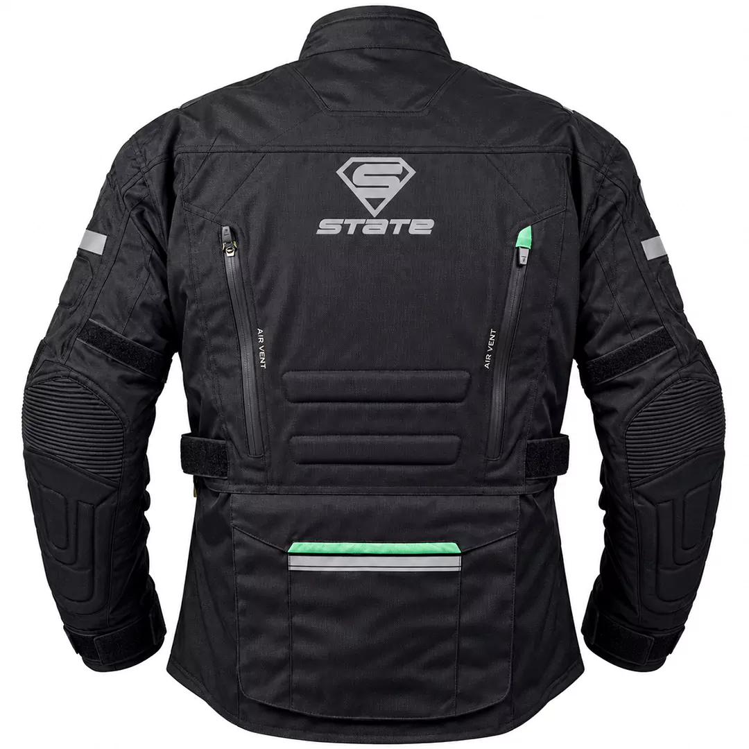 قیمت کاپشن چهارفصل موتورسواری استیت مدل تورینگ توراگ BLACK GREEN