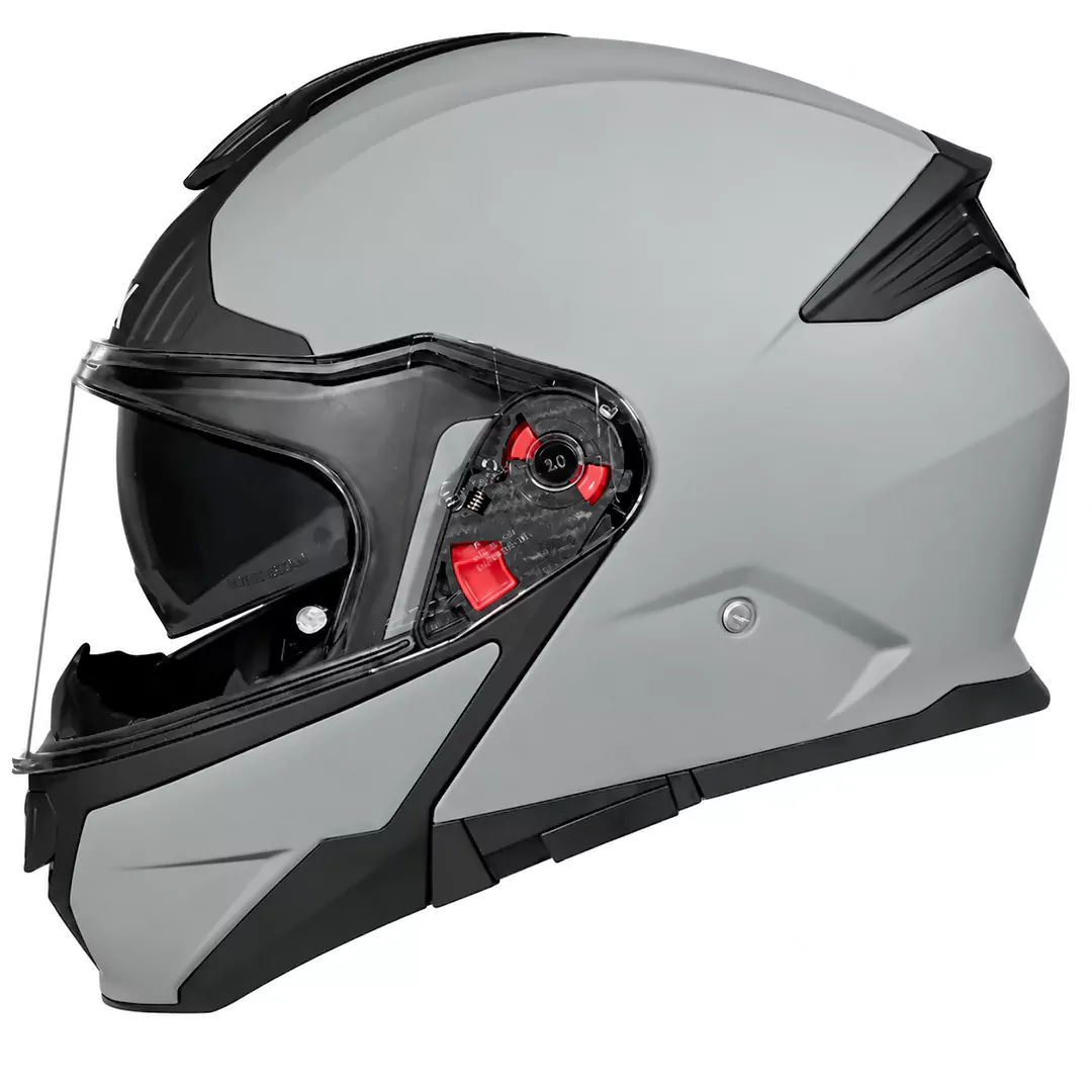 عکس کلاه کاسکت فک متحرک اس ام کی مدل GULLWING SOLID Nardo Grey MA600
