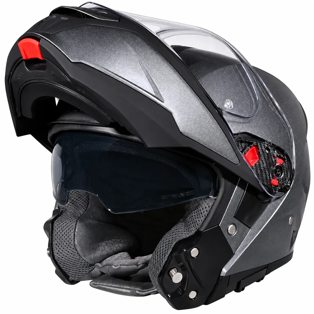 عکس کلاه کاسکت فک متحرک اس ام کی مدل ANTHRACITE GRAPHIC GLDA600 GULLWING